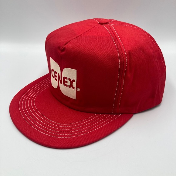 Vintage‎ Cenex Red Snapback Trucker Hat By Saint Louis Hat OS - Picture 4 of 8